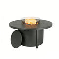Round Propane Patio Fire Pit Table