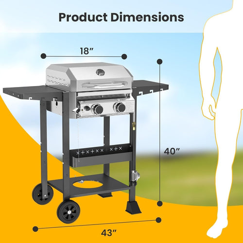 2 Burner Stainless Steel Propane Grill