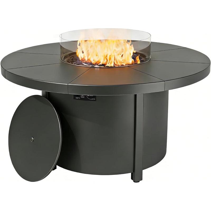 Round Propane Patio Fire Pit Table