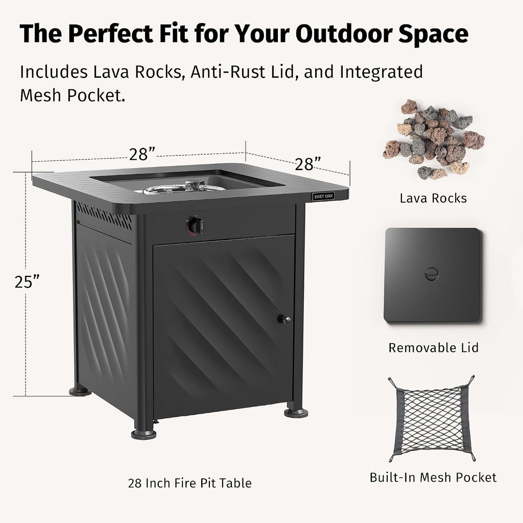 Propane Outdoor Fire Pit Table