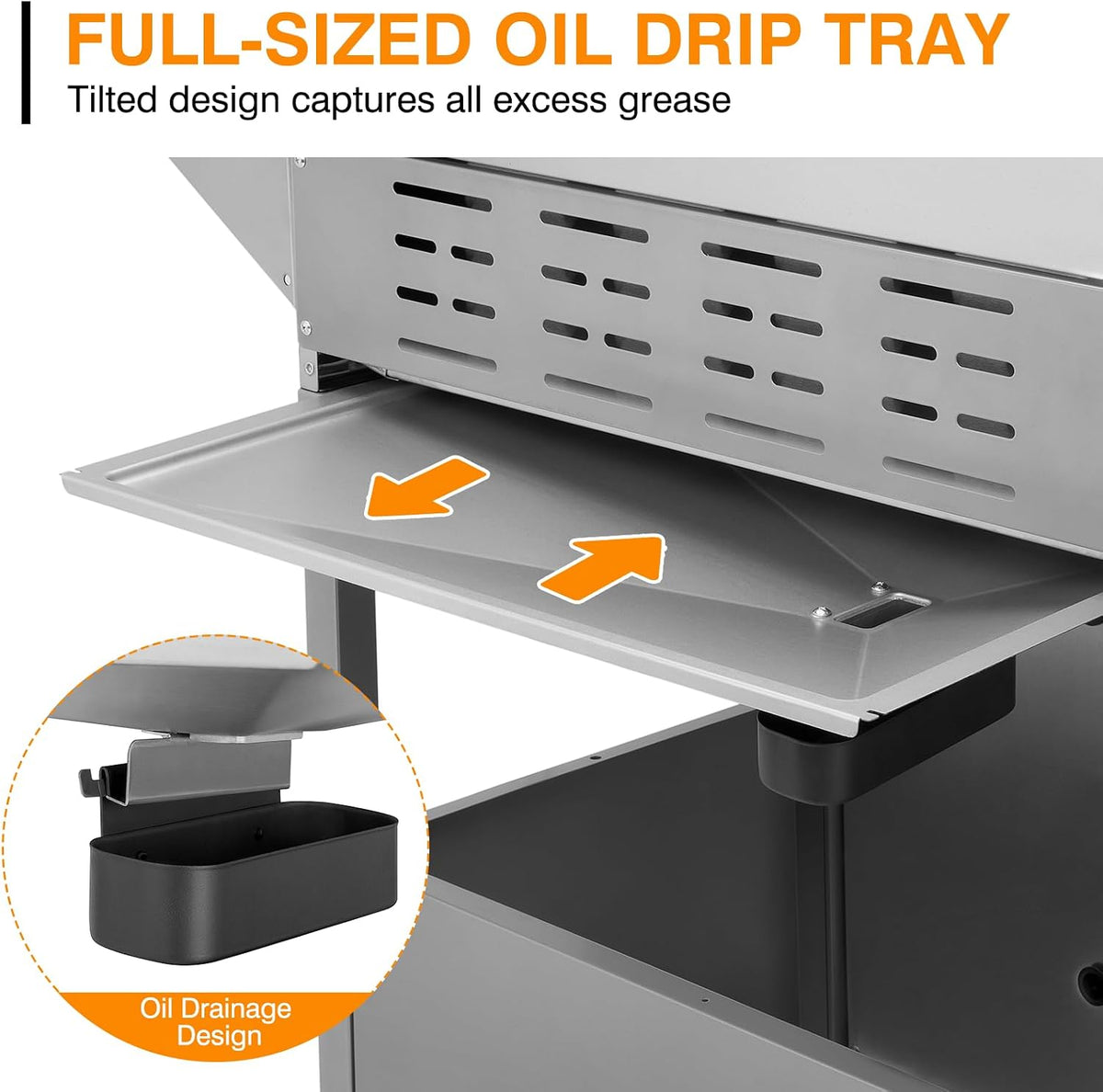 4 Burner Stainless Steel Propane Grill