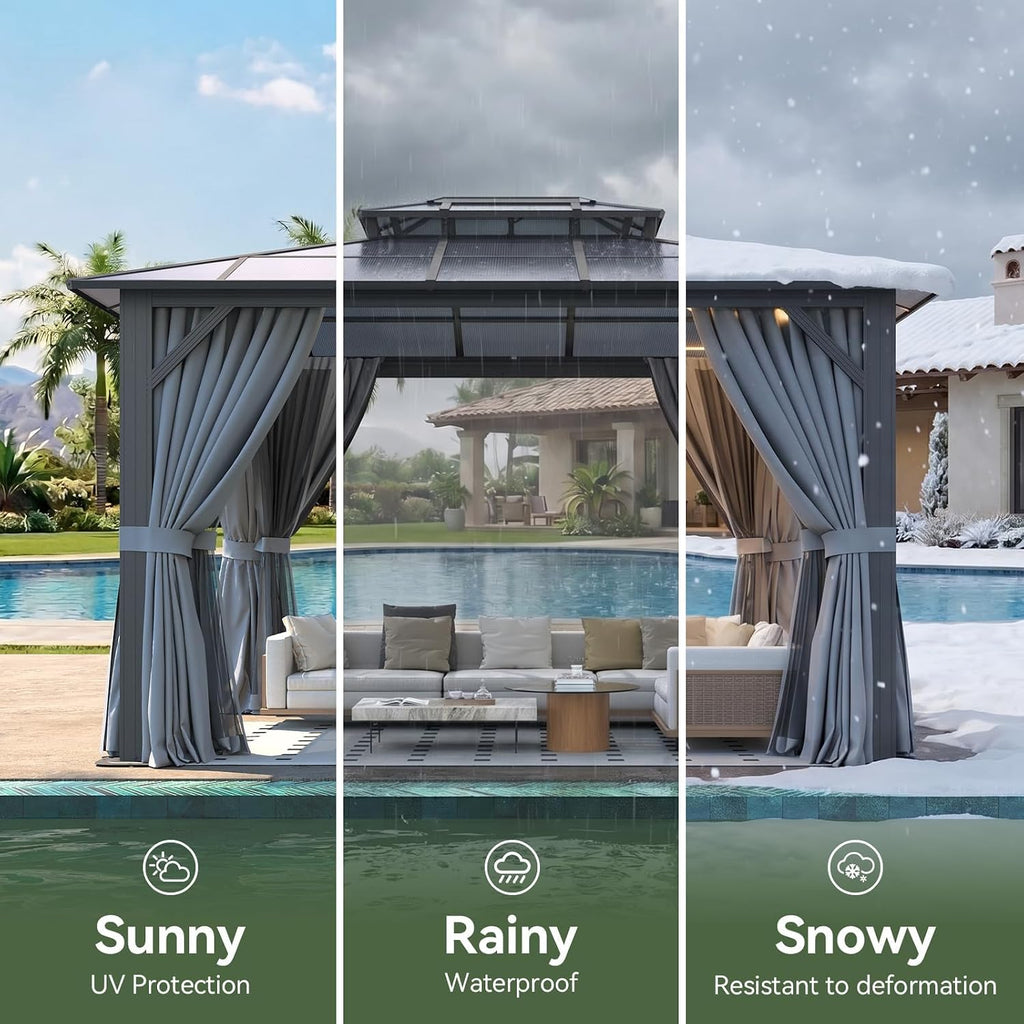 Aluminum Hardtop Outdoor Gazebo