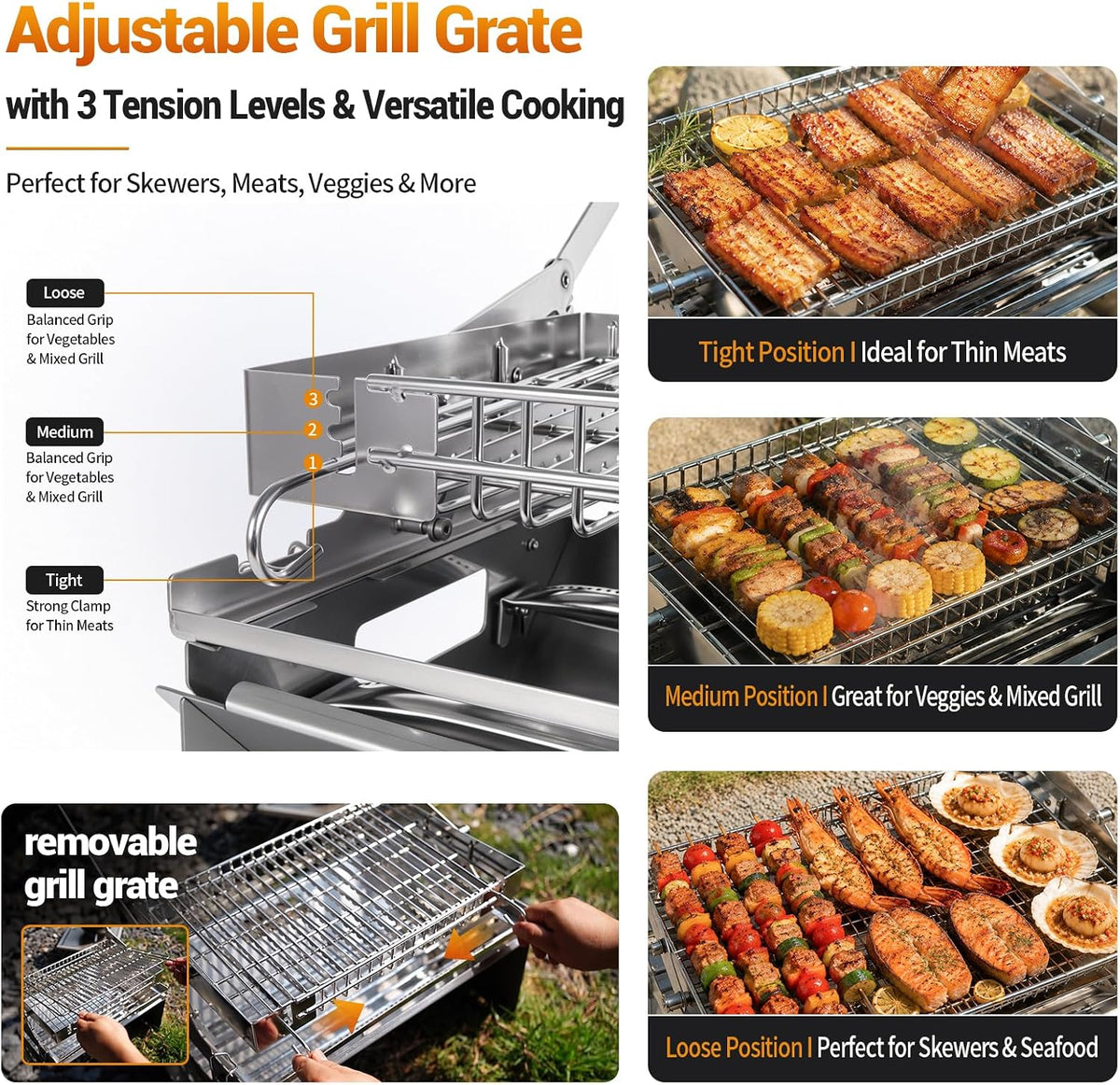 Rotatable Stainless Outdoor BBQ Grill