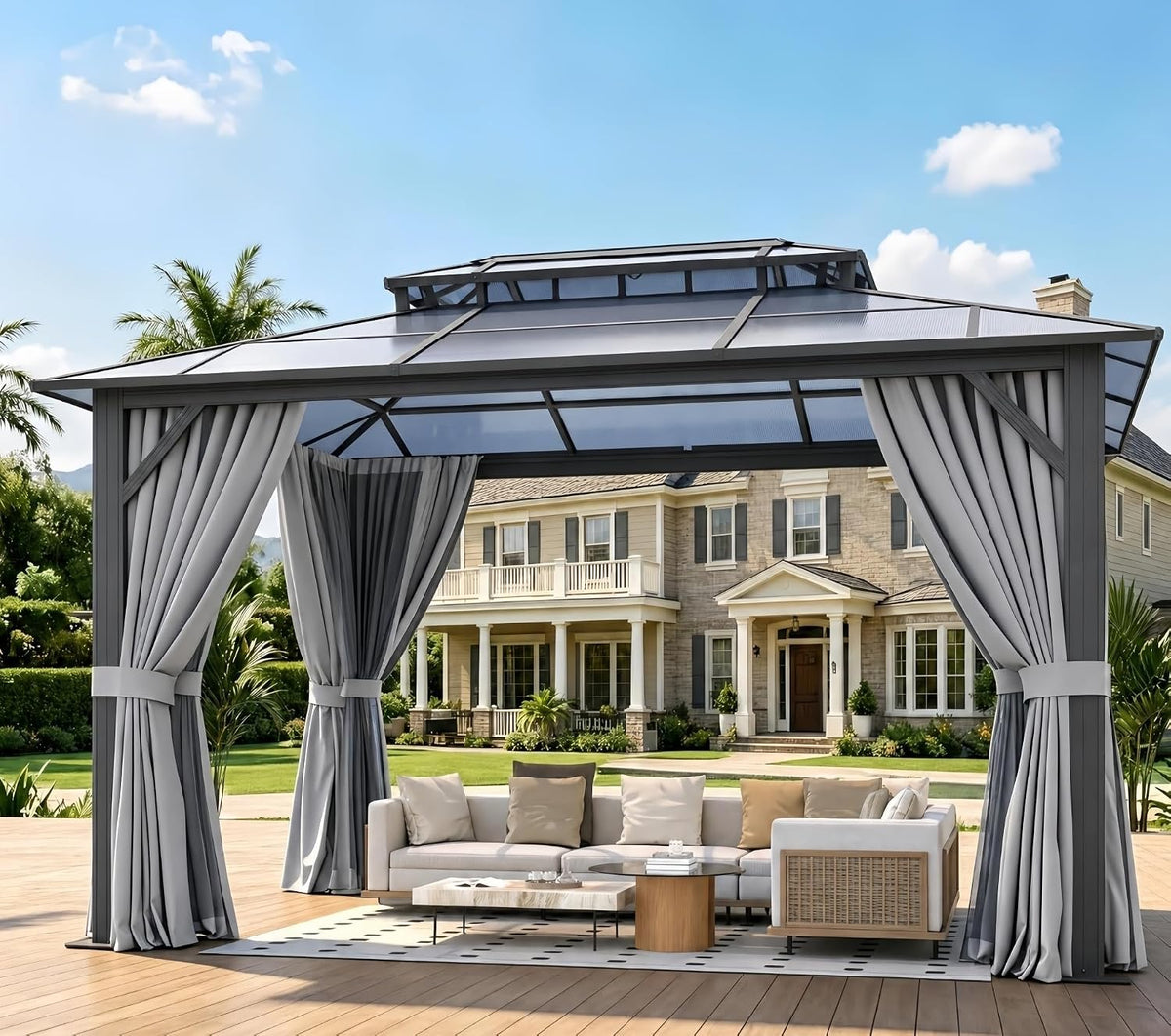 Aluminum Hardtop Outdoor Gazebo