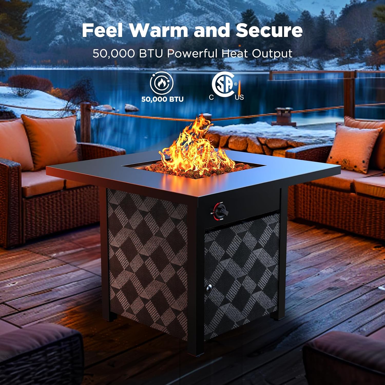 Propane Patio Fire Pit Table