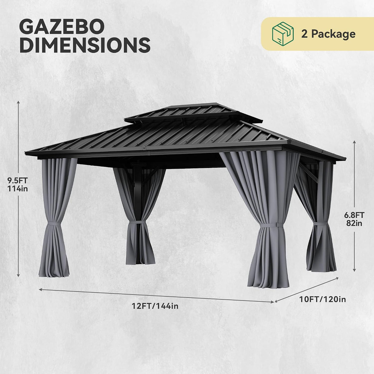 Aluminum Hardtop Patio Gazebo
