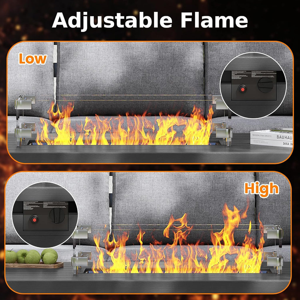 Rectangle Propane Outdoor Fire Table