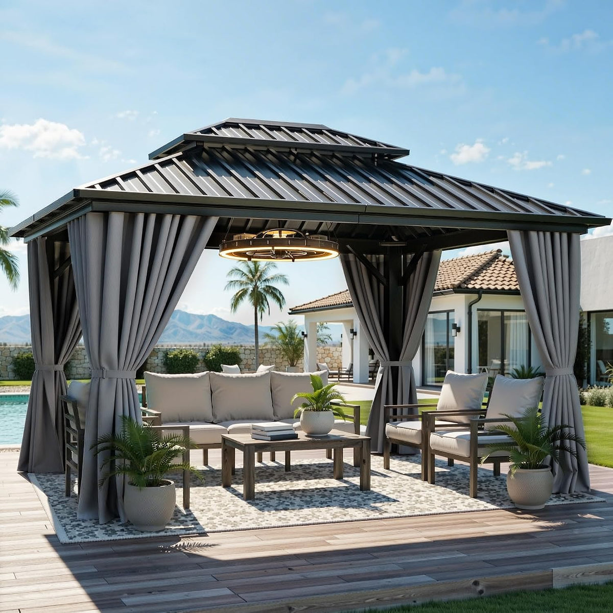 Aluminum Hardtop Patio Gazebo