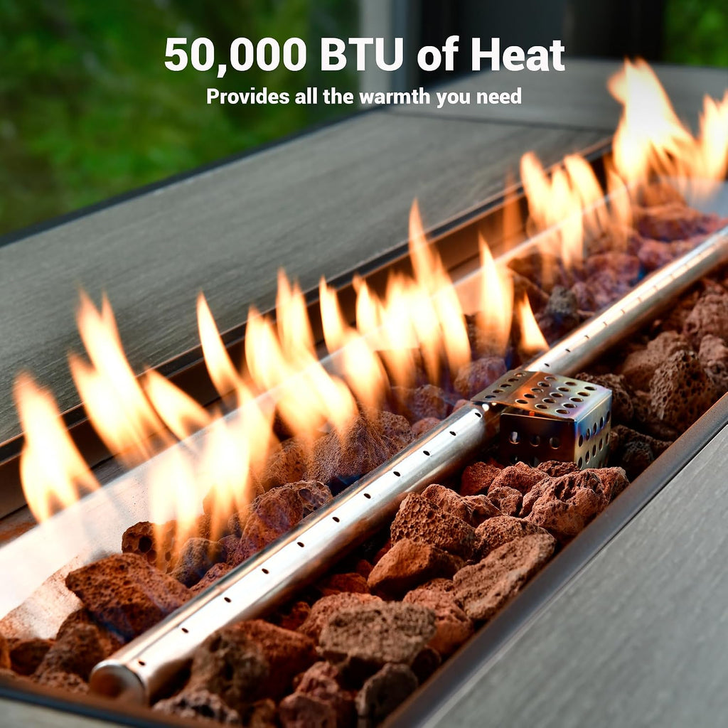 Rectangular Propane Patio Fire Table