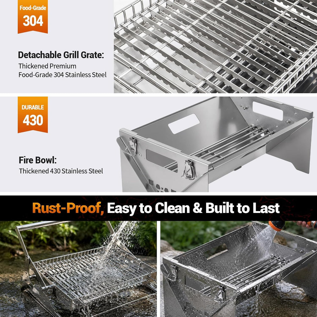 Rotatable Stainless Outdoor BBQ Grill