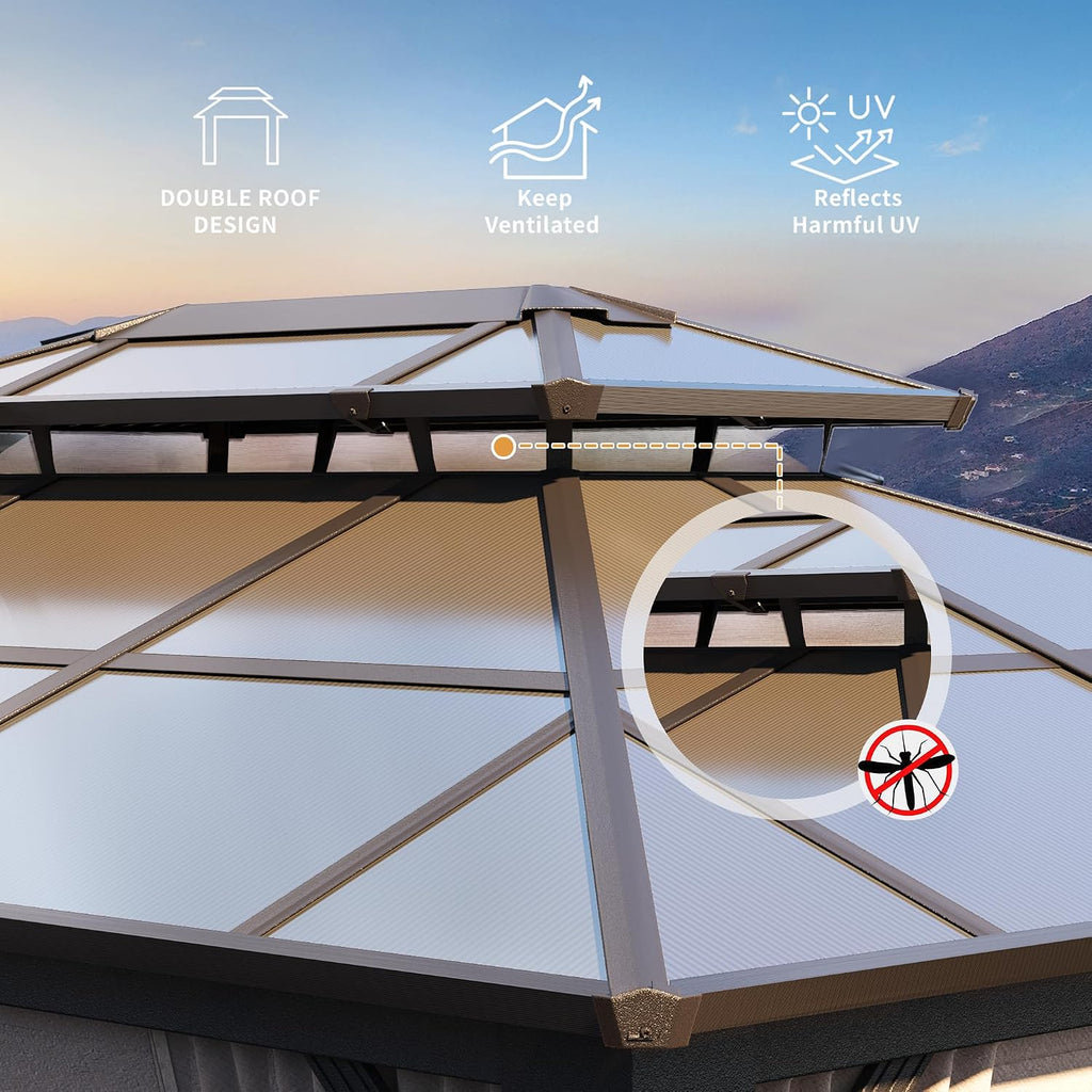 Aluminum Hardtop Outdoor Gazebo