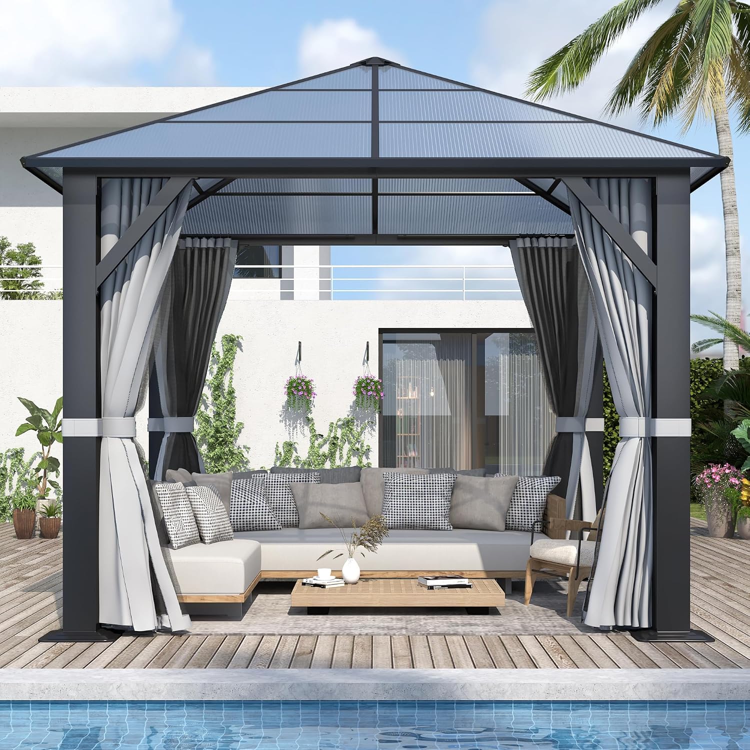 Polycarbonate Patio Hardtop Gazebo