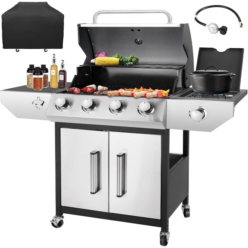 4 Burner Stainless Steel Propane Grill