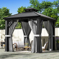 Aluminum Hardtop Gazebo Curtains Netting
