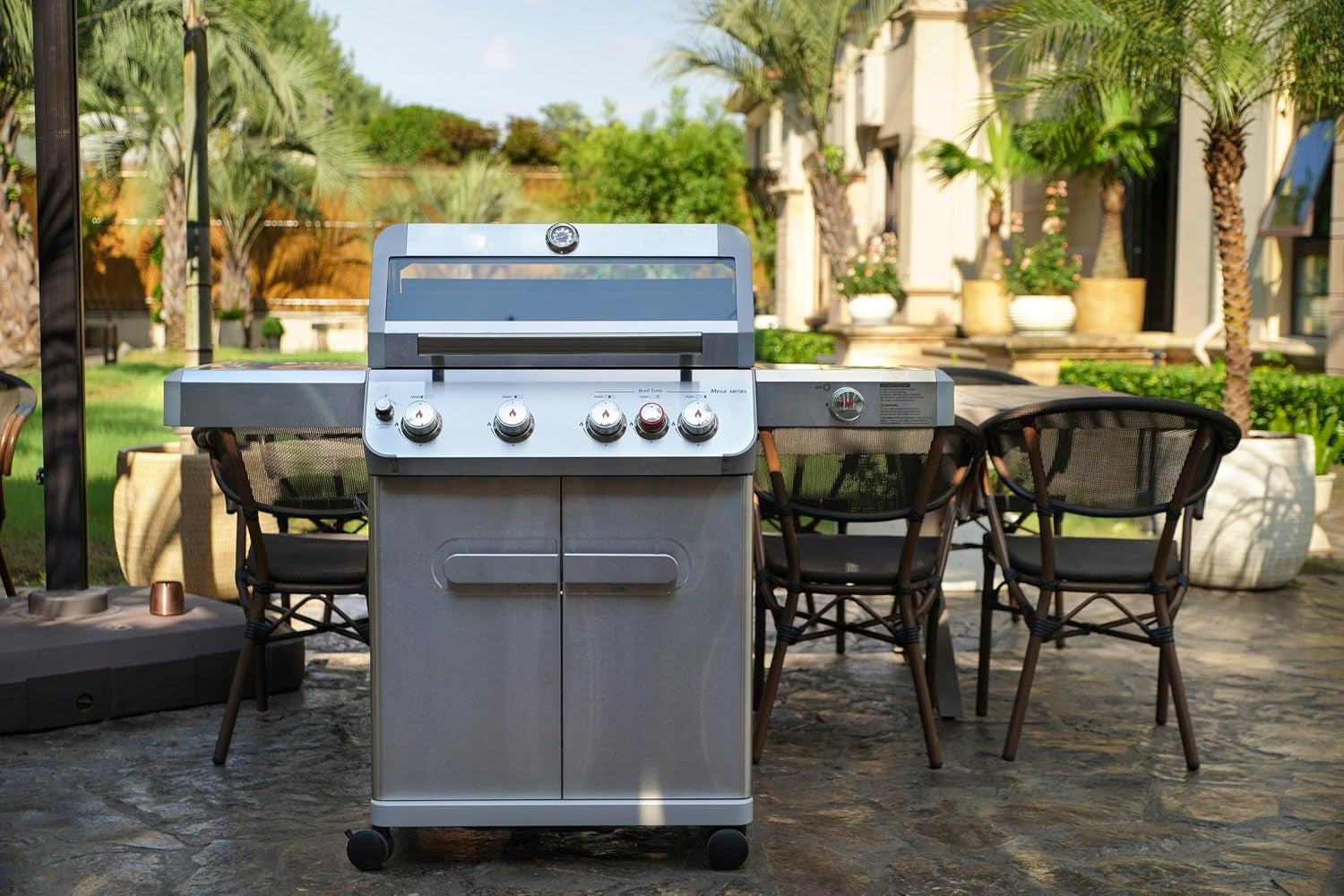 4+1 Burner Stainless Propane Grill