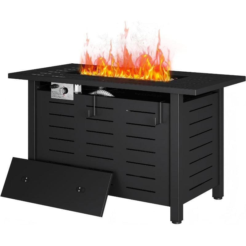 Rectangle Propane Patio Fire Pit Table