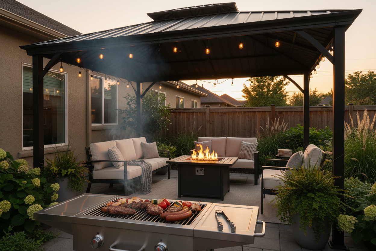 Warm Outdoor Living Scene